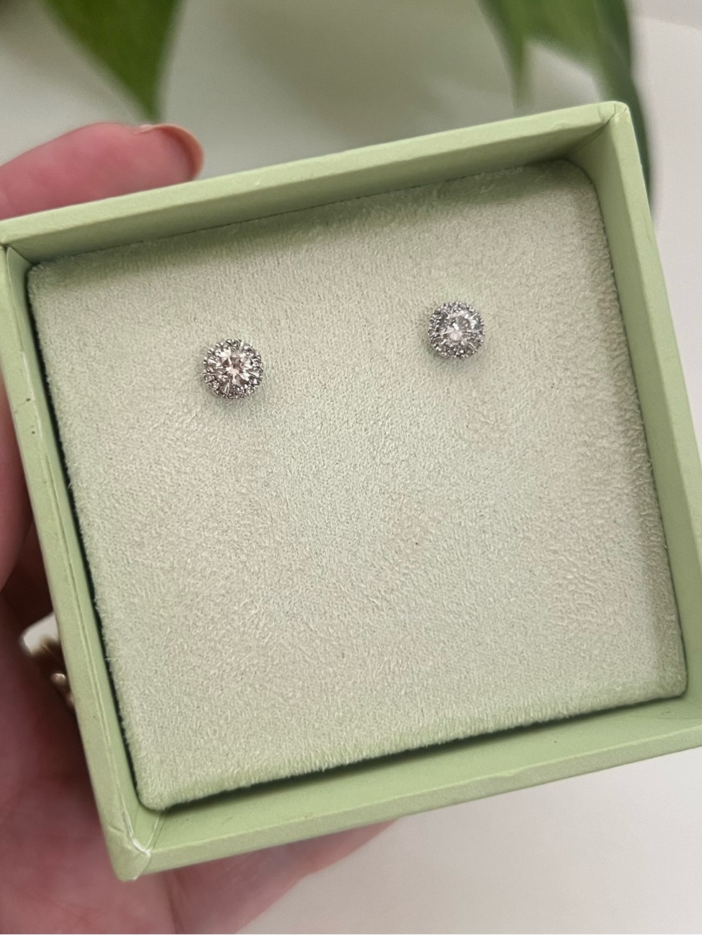 NEW White Gold & Natural Diamond Stud Earrings from Michael Hill, .50 cttw - Picture 4 of 17